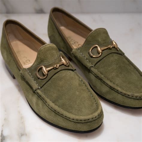 gucci women's loafers poshmark|Gucci horsebit suede loafer.